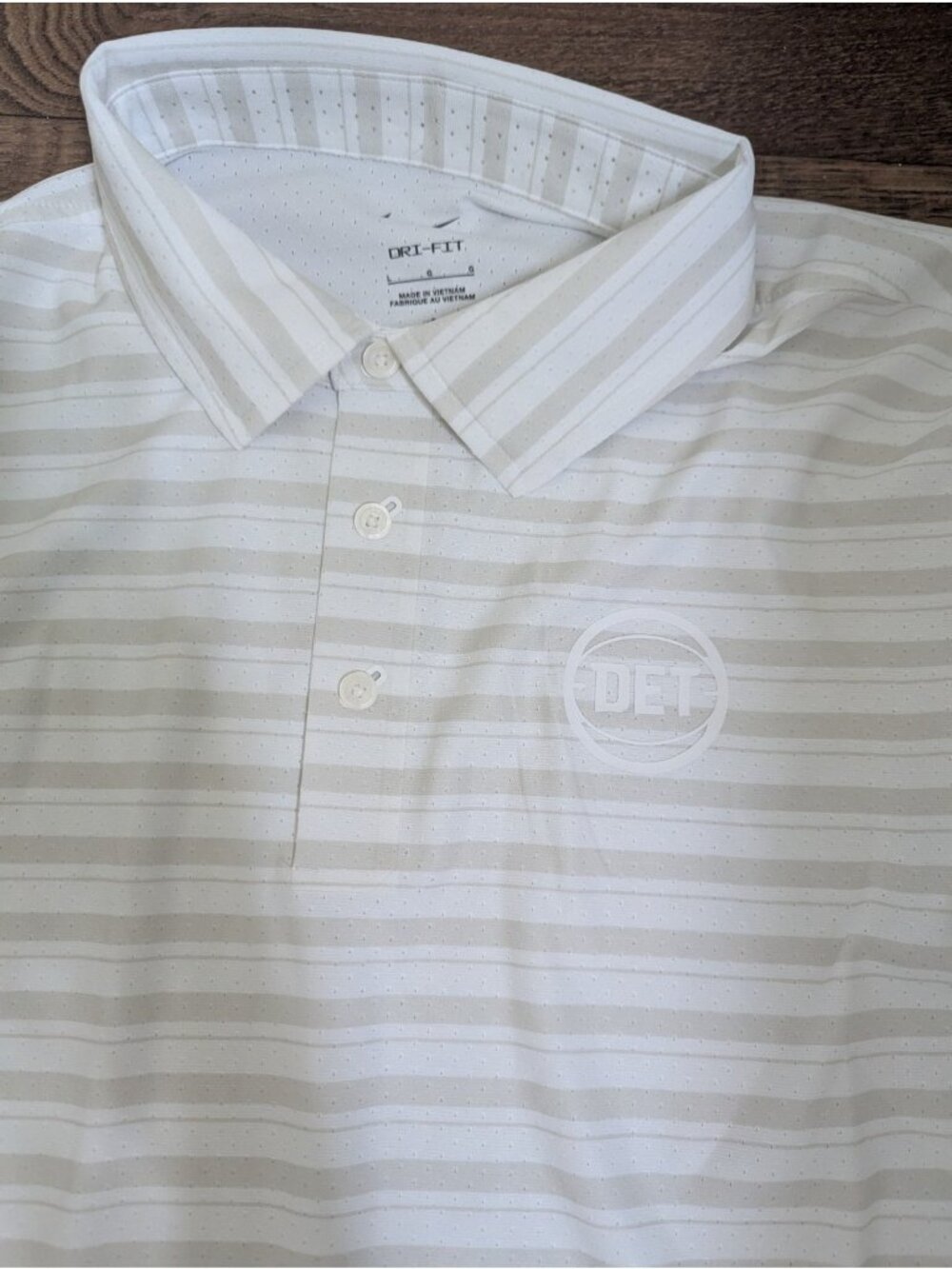 Detroit Pistons NIKE Mens Tailored Performance Golf Polo Shirt Large New